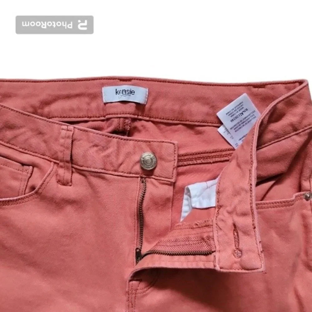 KENSIE JEANS ORANGE SKINNY JEANS - 4/27